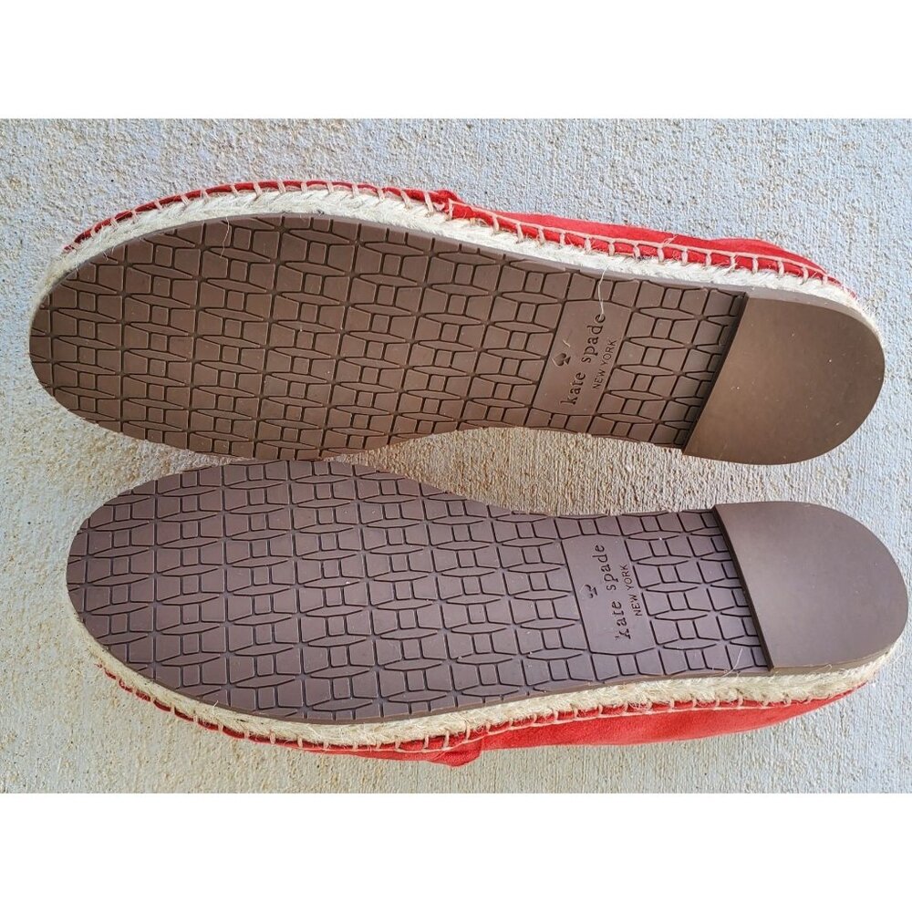 Kate Spade New York Women's Lisbon Suede Espadrilles Red Size 7M - Picture 9 of 11